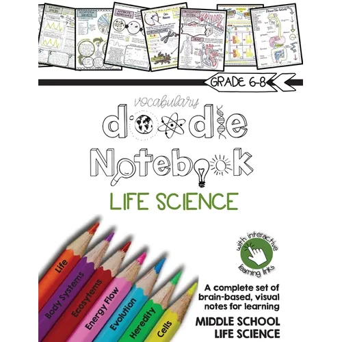 Life Science Doodle Notebook - Paperback
