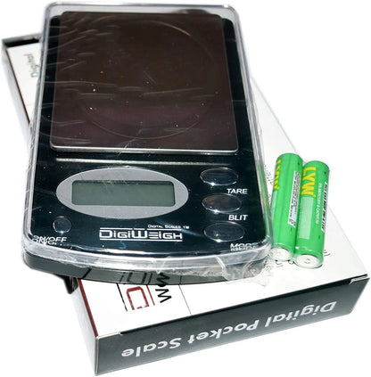 DigiWeigh DW-100AX Precision Digital Scale – 100g x 0.01g | Gram, Ounce, Carat, Grain Modes | Lab, Jewelry, Reloading, Gemstone Use