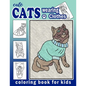 Cute Cats Wearing Clothes Coloring Book: Fun Activities For Children To Get Creative (Homeschool Art Book) - Paperback