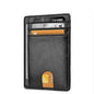 Leather Slim Wallet Credit Card Holder RFID Blocking Pocket ID Money USA