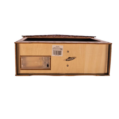 Battery-Operated Wooden Musical LED House