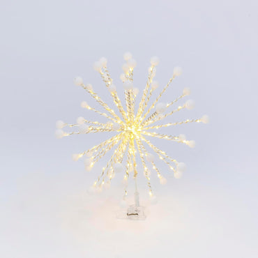 Starburst Cool White Christmas Tree Topper - 14 Inch