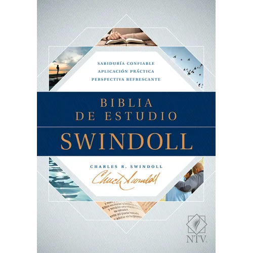 Biblia de Estudio Swindoll Ntv (Tapa Dura, Azul) - Hardcover