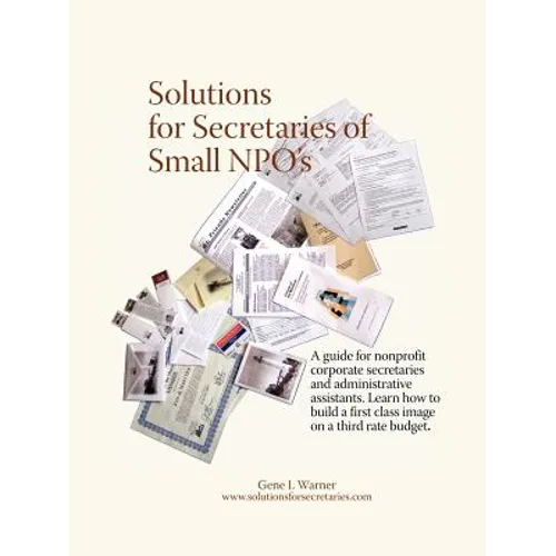 Solutions for Secretaries of Small Npo's - Paperback