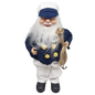 Salty Sailor Santa Figurine Ornament - 9 inches