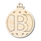 Unfinished Wood Layered Letter Christmas Ornaments | A-Z | 2 Piece | 5" Tall | 1/8" Wood | Wood Craft DIY