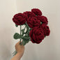 1pc Artificial Flower, Living Room Decoration, Table Rose, Single Bouquet, Wedding Fake Flower, Dried Flower Ornament, High-End Floral Arrangement Decor