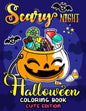 Scary Night Halloween Coloring Book Cute Edition: Kids and Adults Coloring Book Featuring Fun and Stress Relief New Edition 2019 - Paperback