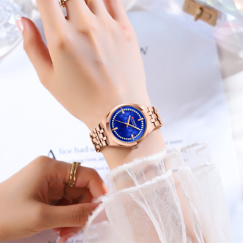 Women's Roman Numeral Quartz Wristwatch Waterproof