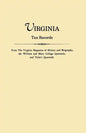 Virginia Tax Records. from the Virginia Magazine of History and Biography, the William Adn Mary College Quarterly, and Tyler's Quarterly - Paperback