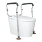 Toilet Safety Rail Frame Aluminum 300 LB Adjustable Width Height Padded Arms