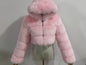 Short Hood Fox Fur Women's Long Sleeve Stitching Coat