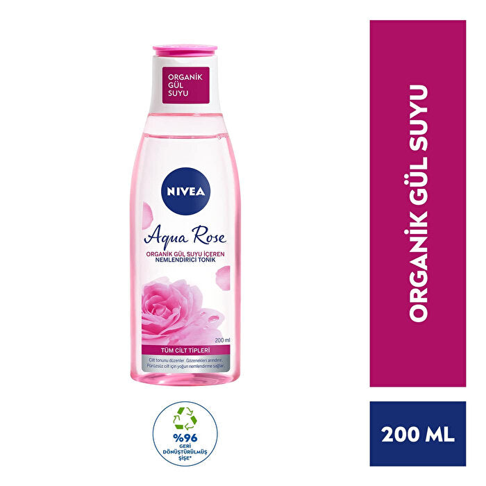 Nivea Aqua Rose Moisturizing Toner 200ml - Organic Rose Water