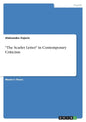 "The Scarlet Letter" in Contemporary Criticism - Paperback