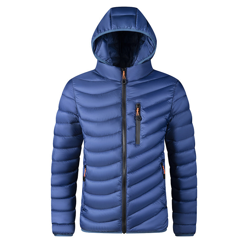 Plus-size Cotton-padded Coat With A Detachable Hood