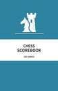 Chess Scorebook 100 Games: 80 Moves Chess Notation Book Teal - Paperback