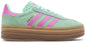 Adidas Gazelle Bold J Big Kid Sneaker (Clear Mint Flash Pink 6)