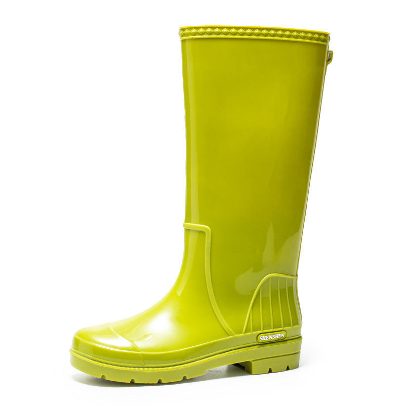 Womens Fashionable Waterproof High-Top Rain Boots For Outdoor Wear