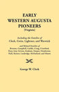 Early Western Augusta Pioneers - Paperback