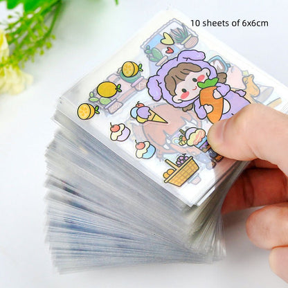 Non-duplicate PET Journal Stickers