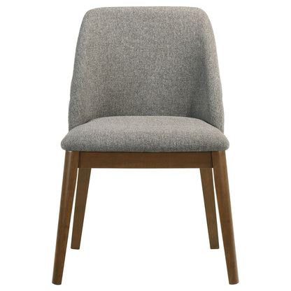 Franklin Upholstered Dining Side Chair Grey (Set of 2)