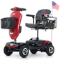 Compact Mobility Scooter 300W Outdoor Front Basket USB Charging