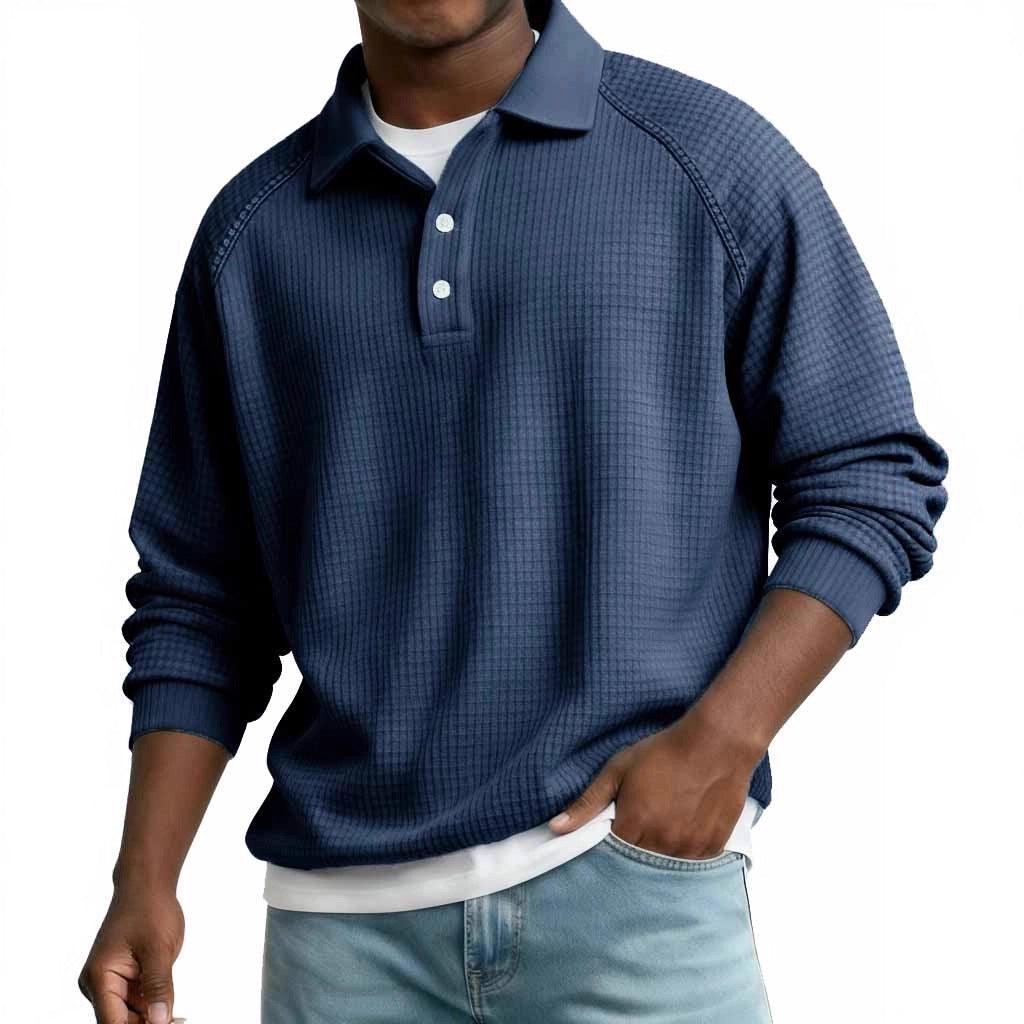 Mens Casual Stylish Long-sleeve Top
