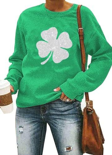 Womens Printed Long Sleeve Pullover Top