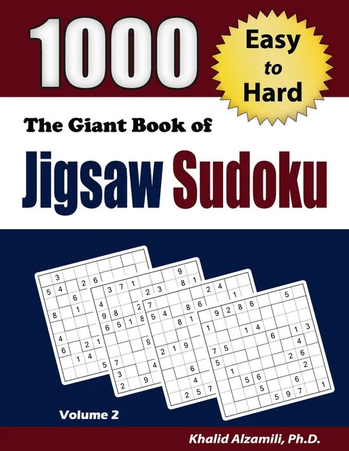 The Giant Book of Jigsaw Sudoku: 1000 Easy to Hard Puzzles - Paperback
