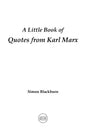 A Little Book of Quotes from Karl Marx - Paperback