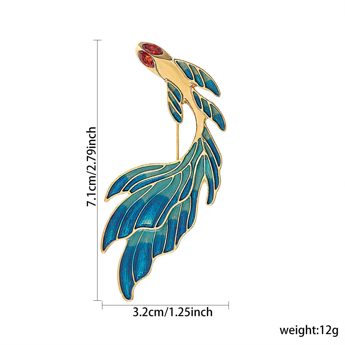 Enamel-dripped Lobster Brooch Accessory For Women