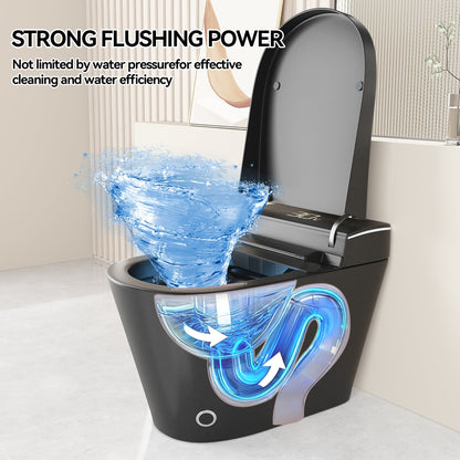 Smart Bidet Toilet with Auto Open/Close Seat, Warm Water Wash, Heated Seat, a...