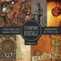 Vintage Steampunk Scrapbook Paper Pad 8x8 Scrapbooking Kit for Papercrafts, Cardmaking, DIY Crafts, Old Retrofuturistic Theme, Vintage Design - Paperback