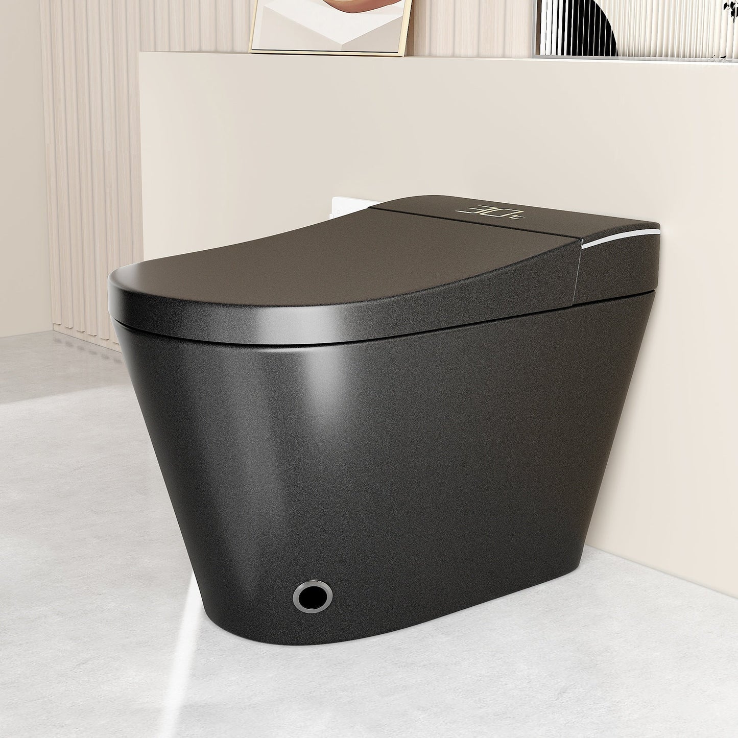 Smart Bidet Toilet with Auto Open/Close Seat, Warm Water Wash, Heated Seat, a...
