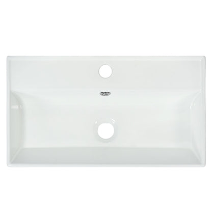 Amelia 21.6' Bathroom Vanity with Storage Cabinet, Single Ceramic Sink and Le...