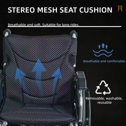 Wheelchair Manual Transport Folding Aluminum 20 In Seat 24 In Wheels Memory Foam