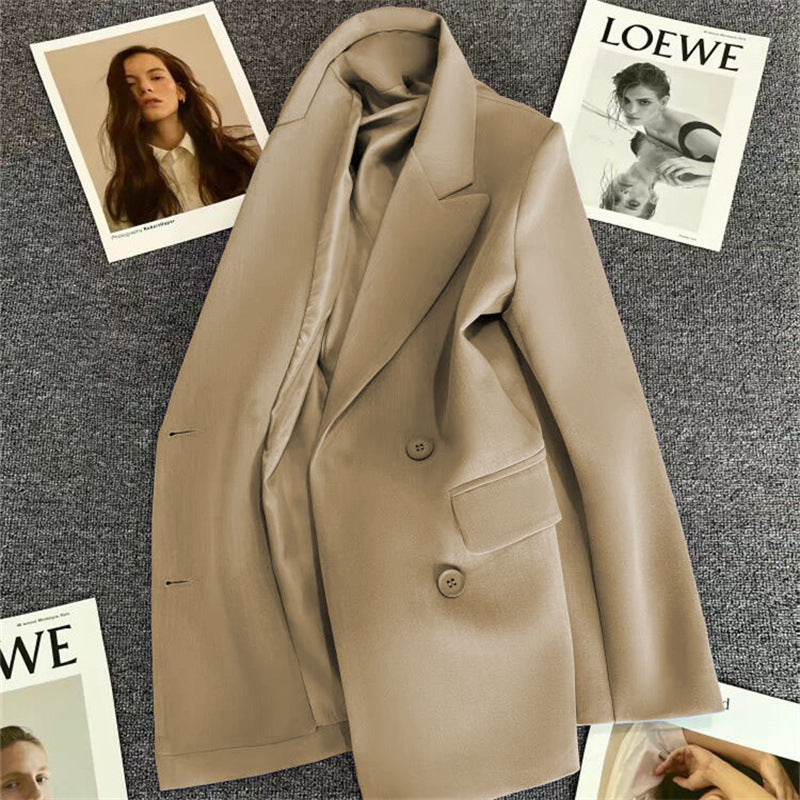 New Spring Autumn Fashionable Double Breasted Suit For Women