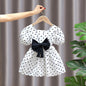 Princess Dress Red Children's Western Style Baby Girl Bow Skirt