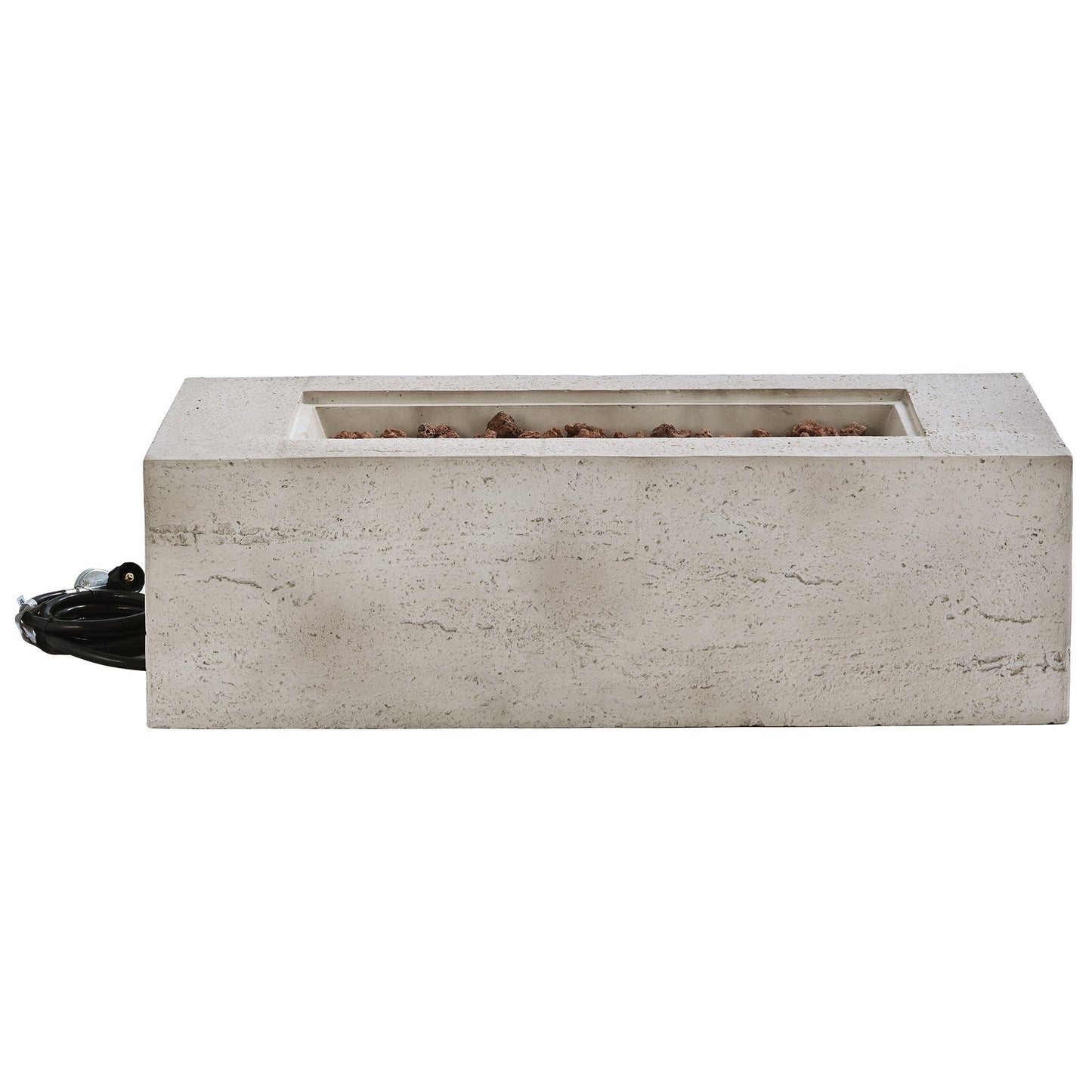 2-in-1 Outdoor Fire Pit and Propane Tank Stand Set 41.9 Inch, Beige Grey