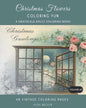 Christmas Flowers: A Grayscale Adult Coloring Book - Paperback