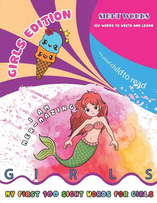 Learn to read: sight words and spelling workbook and phonics words for girls ages 5-7 - high frequency words for struggling readers - Paperback