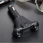 Dual-head Car Bluetooth Mp3 Dual-knobs, Cool Lights, Large-screen Display