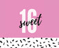 Happy 16th Birthday Guest Book (Landscape Hardcover): Sweet Sixteen Guest book, party and birthday celebrations decor, memory book, 16th birthday, hap - Hardcover