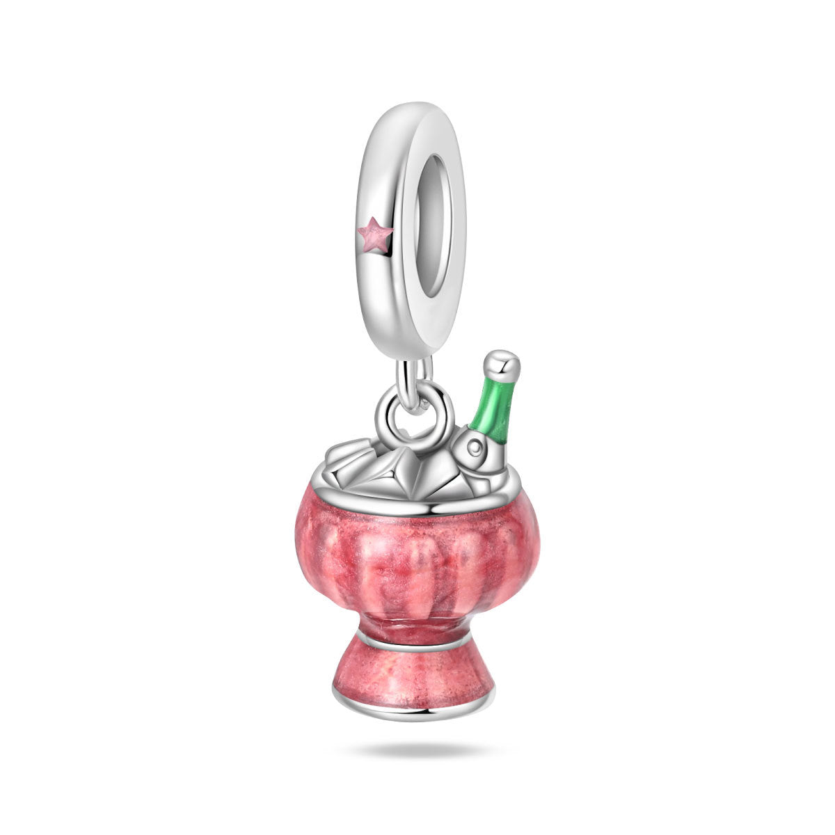 Festive-themed Beer Glass And Wine Glass Pendant Bead Bracelet Accessories