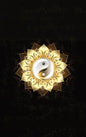 Glowing Golden Ring Yang-Yang Lotus Flower Diary, Journal, and/or Notebook: Perfect for Fans of Astrology, Dark Magic, Fantasy, Mindfulness, Occult, P - Hardcover