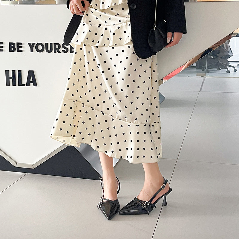 Women 2026 Summer New Pointed Toe Kitten Heel Closed Toe Sandals, British Style High Heels With Single Strap Buckle