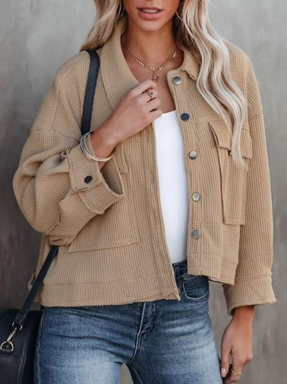 Women's Button-Up Long Sleeve Jacket