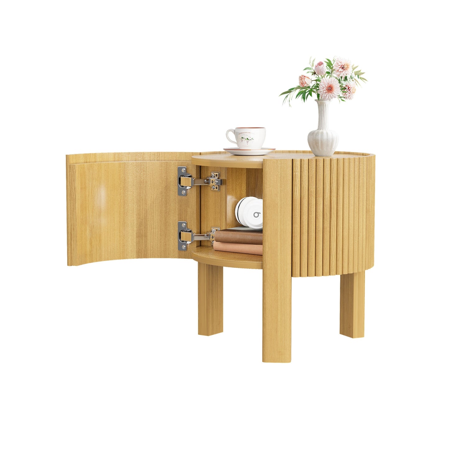 3-Piece Living Room Table Set, 1 Coffee and 2 Side Tables, Solid Wood, 47 in