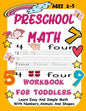 Preschool Math WorkBook For Toddlers: Give your child all the practice, Math Activity Book, practice for preschoolers, First Handwriting, Coloring Boo - Paperback