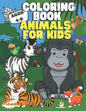 Coloring Book: Animals for Kids: Ages 4-8 - Cute Designs - Happy, Smiling, Beautiful Animals - Paperback